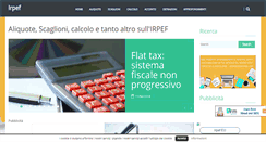 Desktop Screenshot of irpef.eu